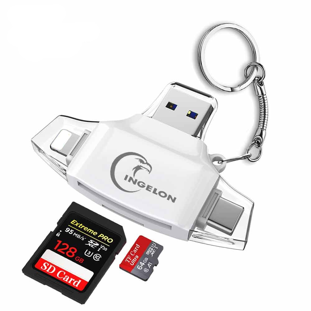 Universal OTG Type-C and Lightning Card Reader