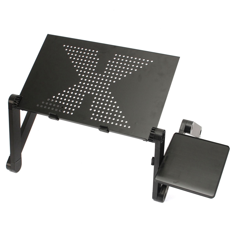 Adjustable Aluminum Laptop Stand with Mouse Pad