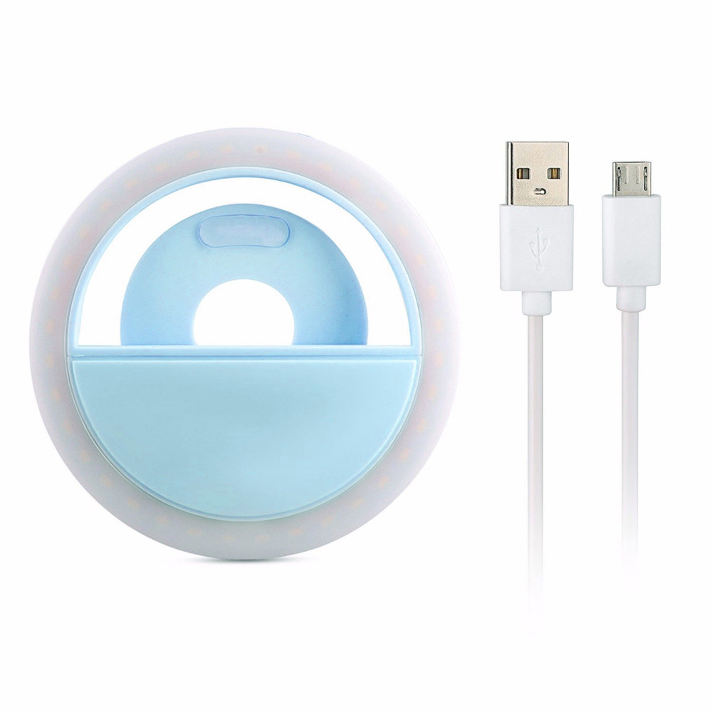 Solid Color USB Phone Light Ring