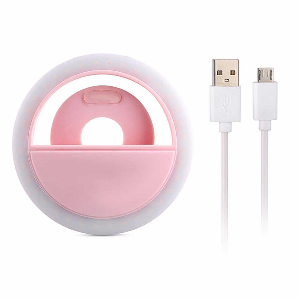 Solid Color USB Phone Light Ring