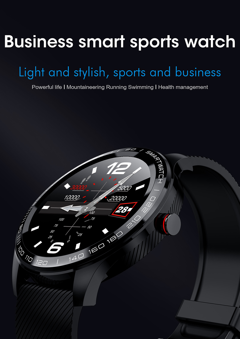 Waterproof Full Screen Smart Watch for Men